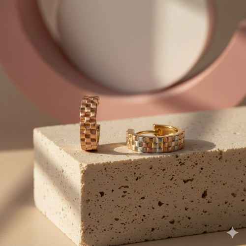 Lattice Gleam Earrings