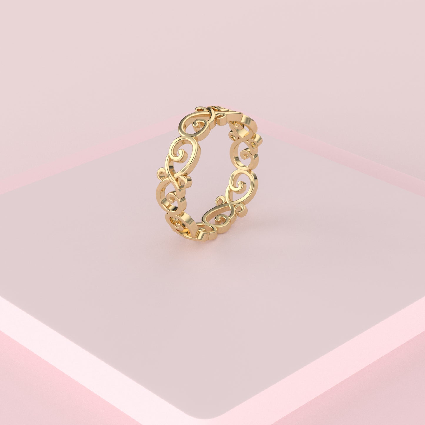 Golden Whirl Ring