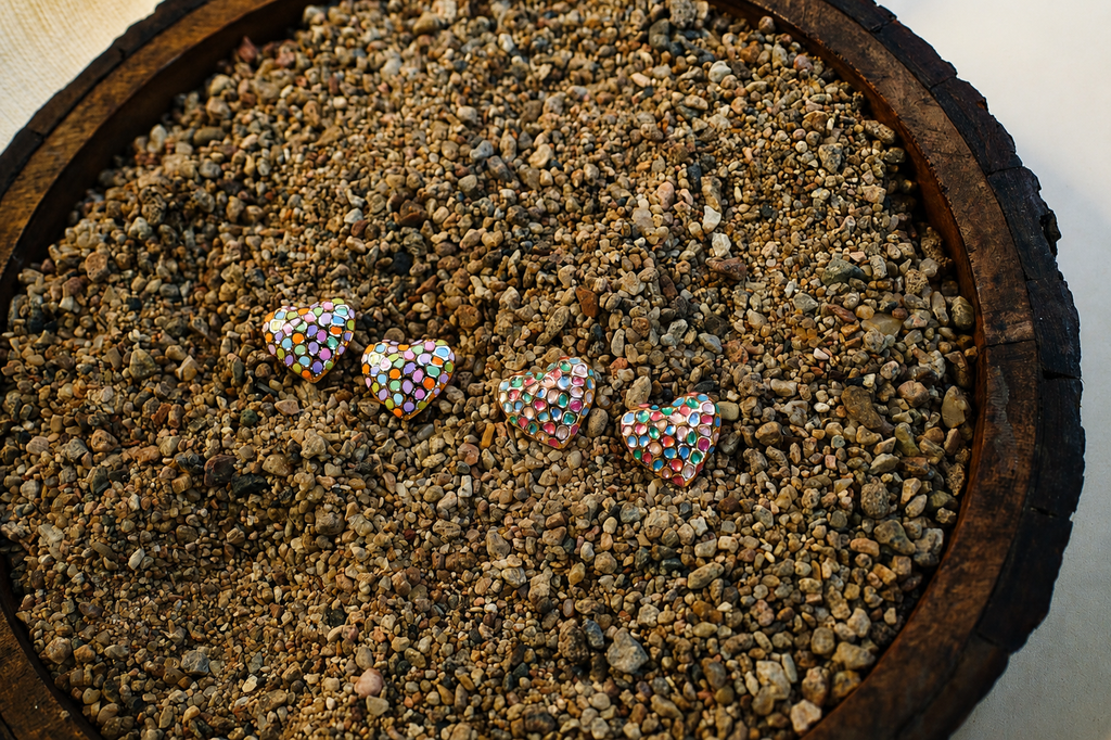 Confetti Hearts Earrings
