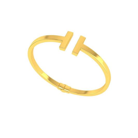 Dual I Bar Cuff Bracelet