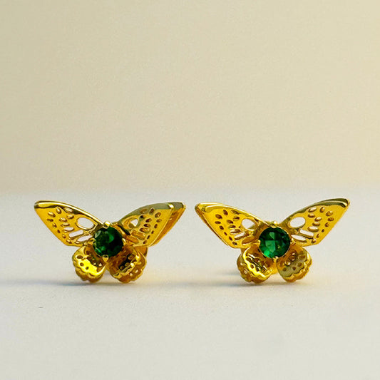 Emerald Wing Ear Tops