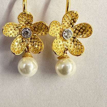 Pearl Bloom Dangles