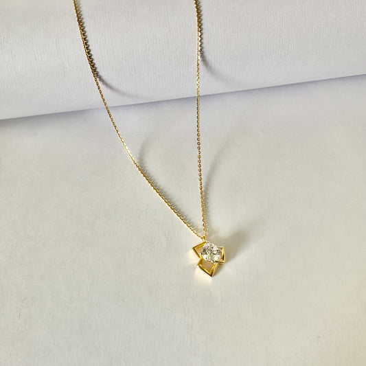 Trio-square Chain Pendant